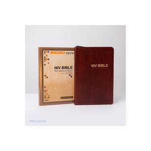NIV Bible 대 단본(색인/이태리 신소재/지퍼/다크브라운)   New Edition 2011