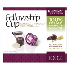 Fellowship Cup Prefilled Communion Cups, Box of 100(성찬컵&떡)