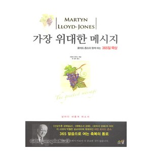 가장 위대한 메시지 -마틴 로이드 존스