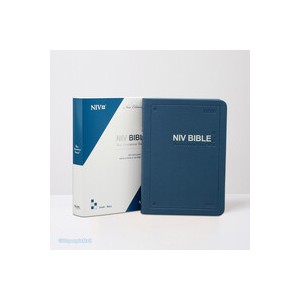아가페 영문 NIV BIBLE 특소 단본 (색인/PU소재/무지퍼/네이비)  