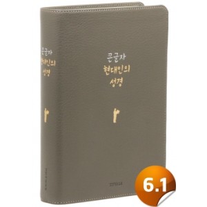 큰글자 현대인의 성경-대(무지퍼/그레이)